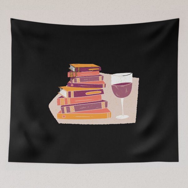 Item preview, Wine and book - Gift idea for reader designed and sold by Watersolution.