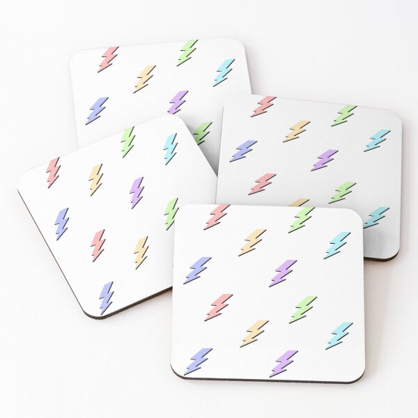 Item preview, Pastel Lightning Bolts With Shadow designed and sold by Julia Hawley.