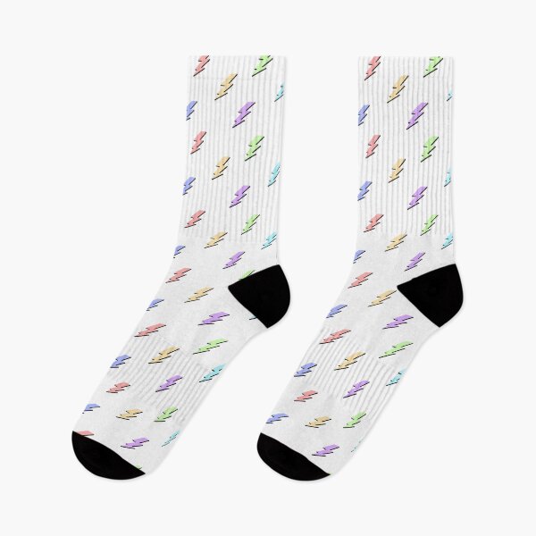Item preview, Pastel Lightning Bolts With Shadow designed and sold by Julia Hawley.