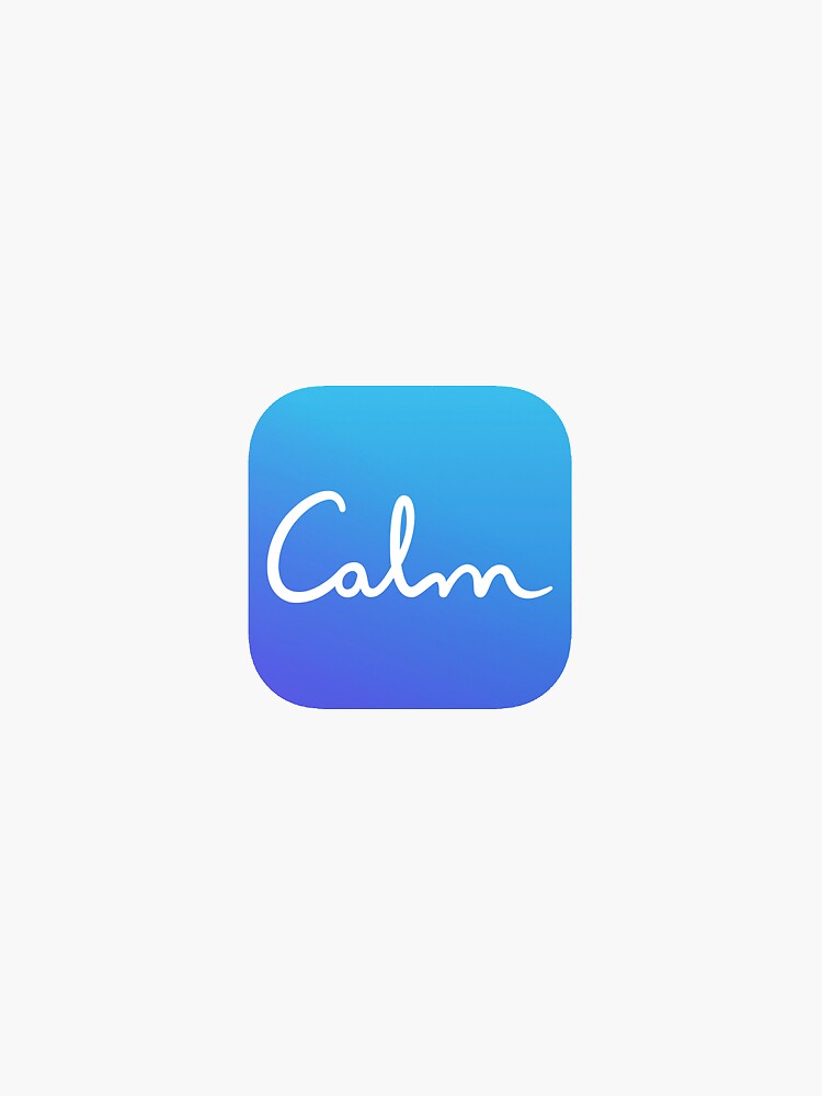"Calm App" Sticker for Sale by smcsherry Redbubble