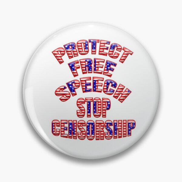 Item preview, PROTECT FREE SPEECH STOP CENSORSHIP STICKERS designed and sold by carolina1.