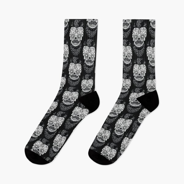 Item preview, Bearded sugar skull designed and sold by urbanstore69.