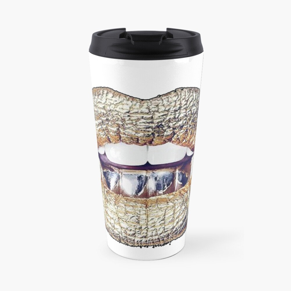 "Expensive Lips" Travel Coffee Mug for Sale by nikolap99 Redbubble