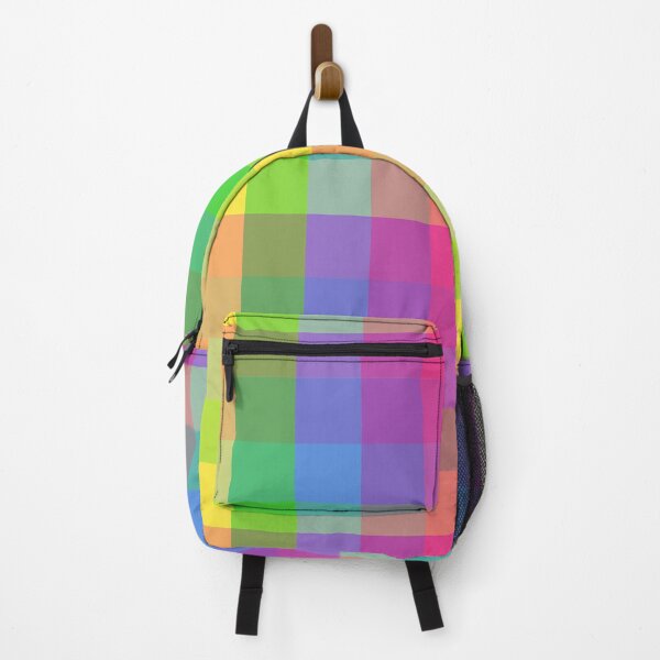 Item preview, Colorful Geometric Abstract Plaid Square designed and sold by digitalvintage.