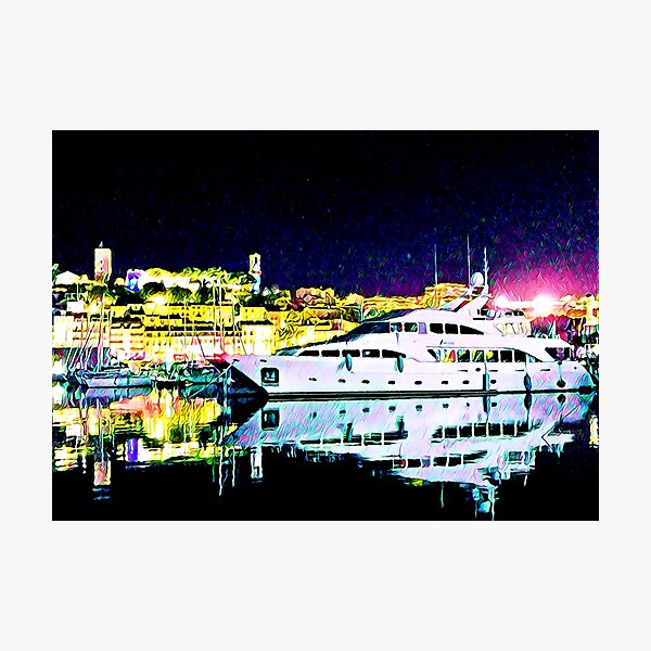 Cannes Harbor, France - Fine Art Collection Photographic Print