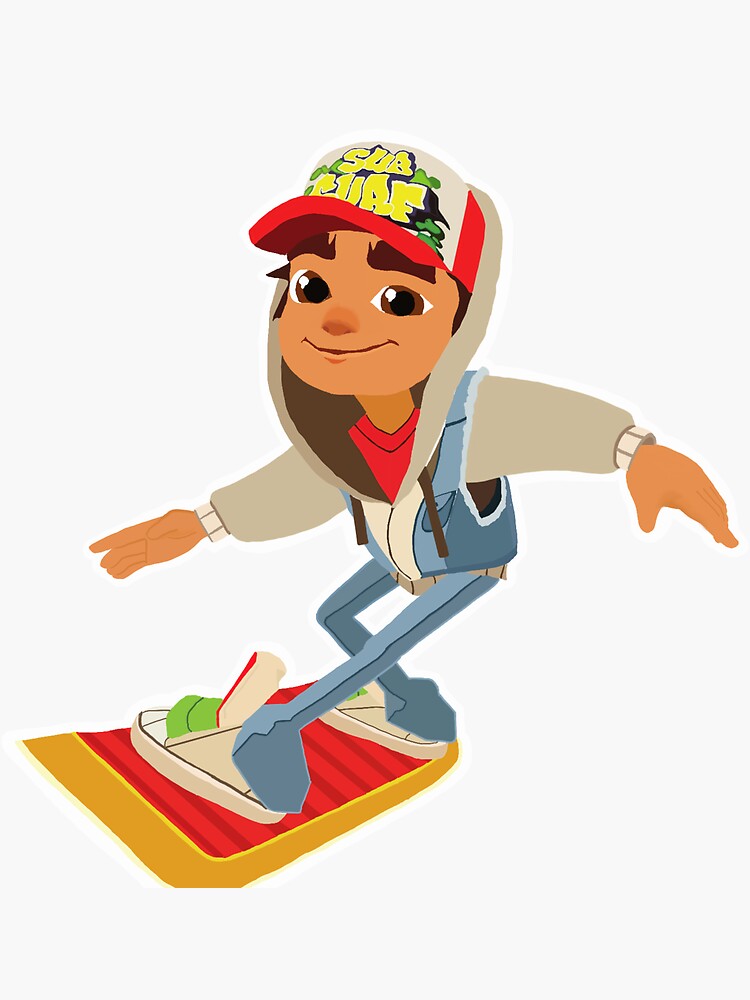 "Jake from Subway Surfers" Sticker by stickersby-kate | Redbubble