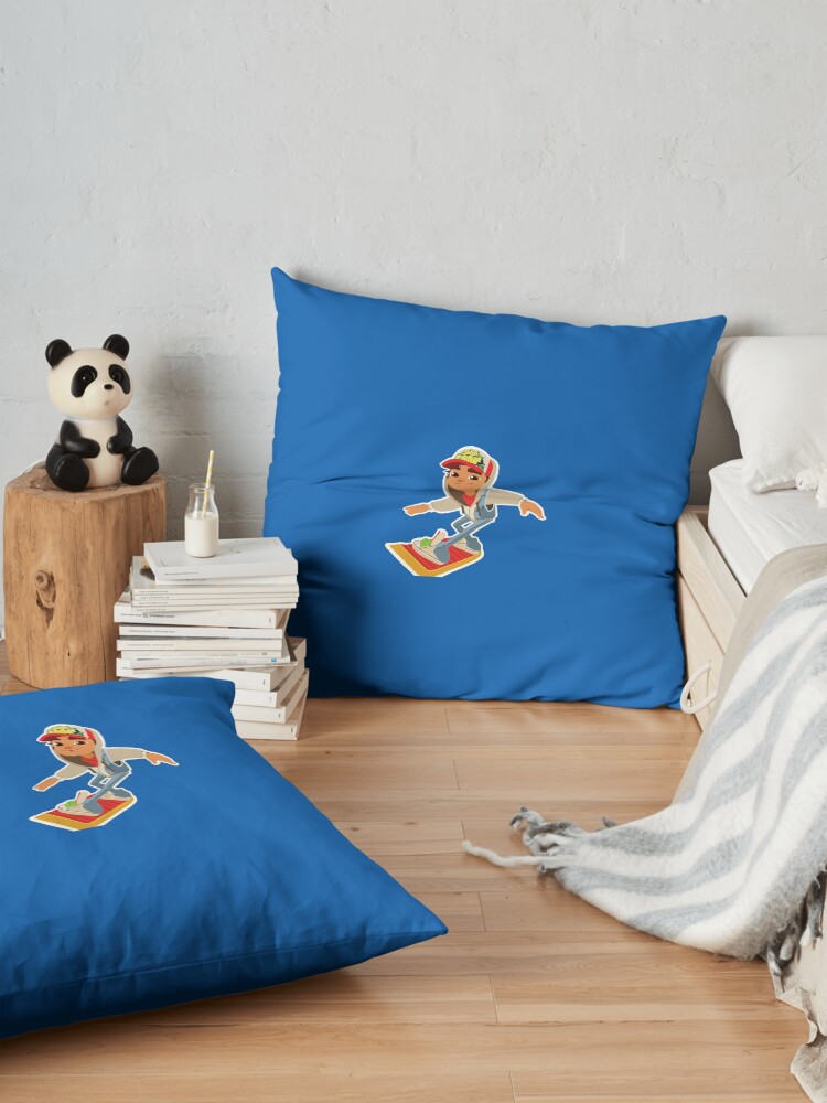Alternate view of Jake from Subway Surfers Floor Pillow