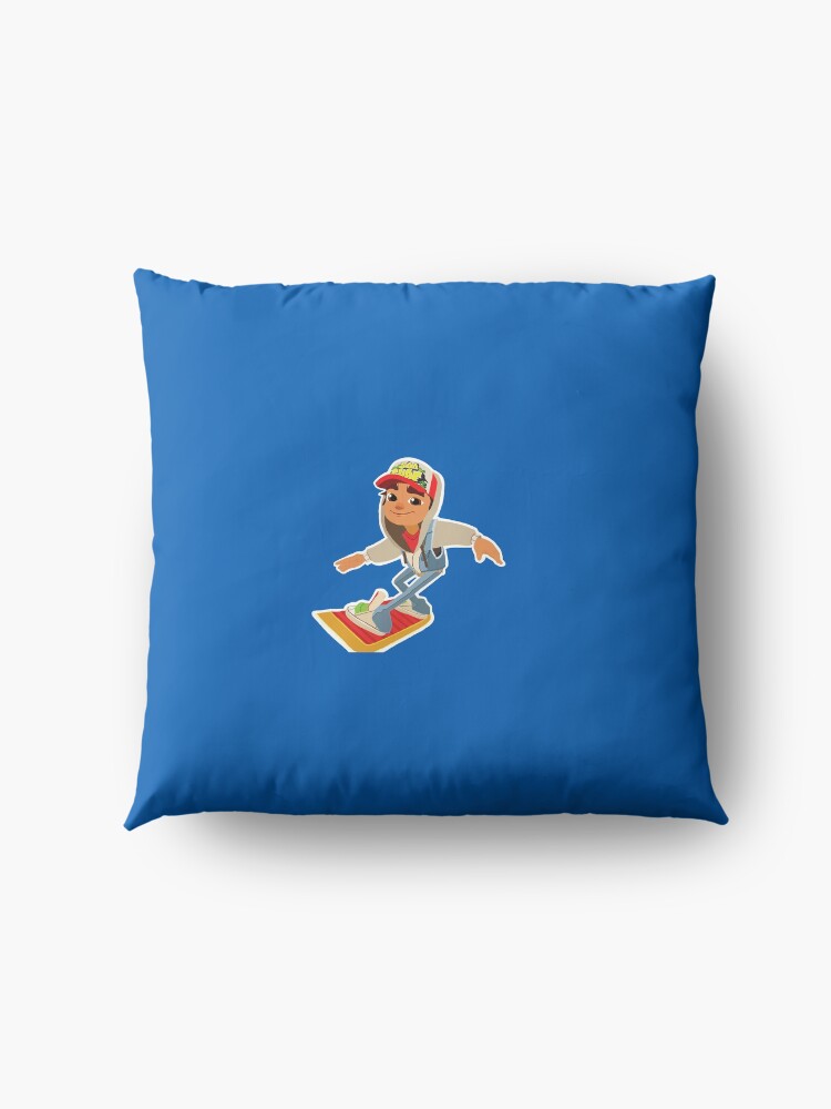 Alternate view of Jake from Subway Surfers Floor Pillow