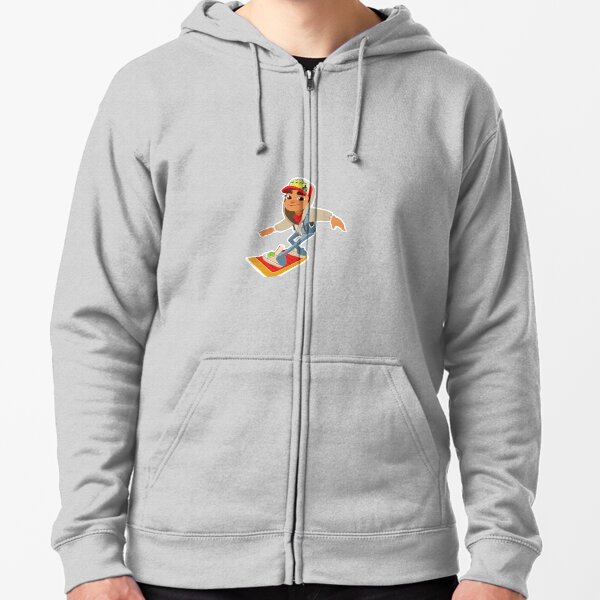 Jake from Subway Surfers Zipped Hoodie