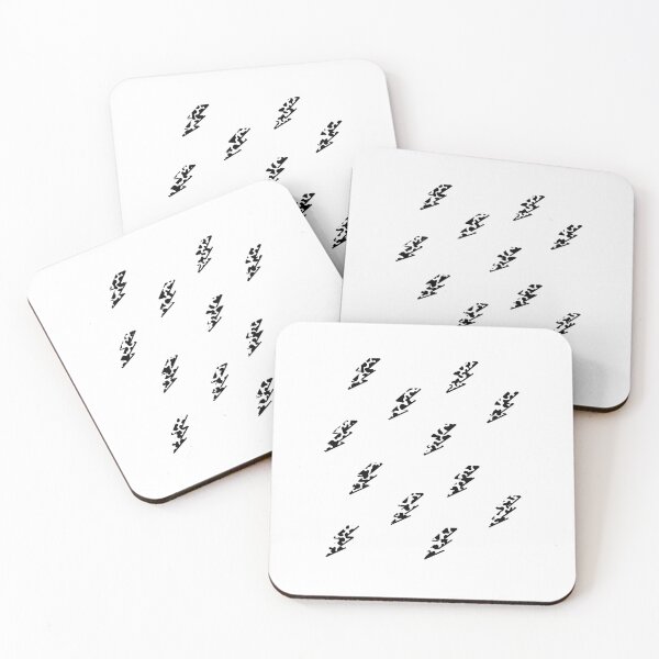 Item preview, Cow print Lightning Bolts With Shadow designed and sold by Julia Hawley.