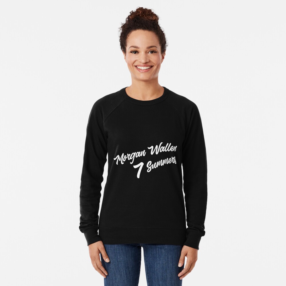 "Morgan Wallen 7 Summers" Lightweight Sweatshirt by ali ...