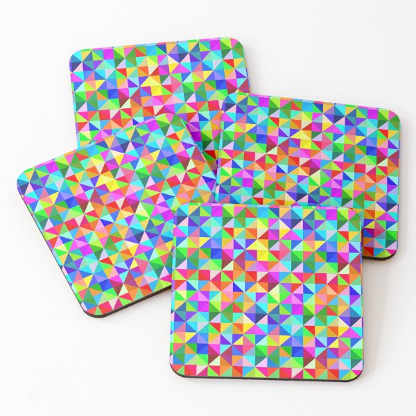 Item preview, Colorful Geometric Abstract Triangle Square designed and sold by digitalvintage.