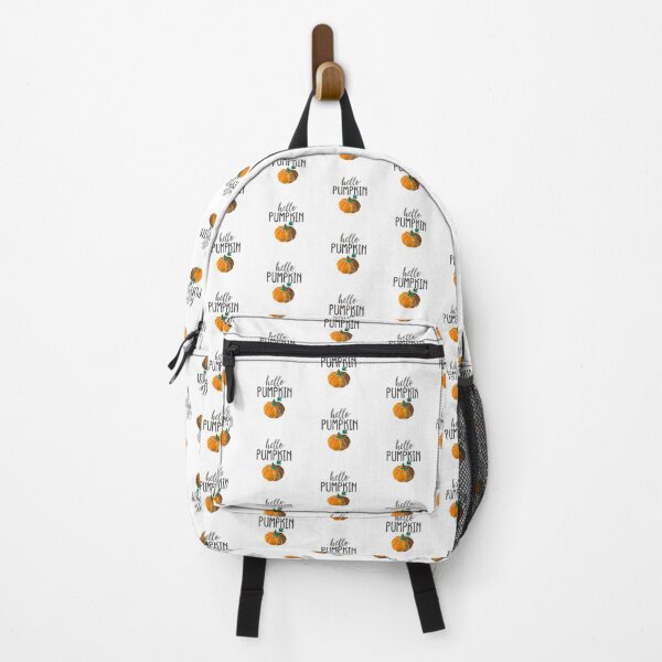 Item preview, Hello Pumpkin with cute velvet looking watercolor pumpkin dark gray text designed and sold by Rabbitti.