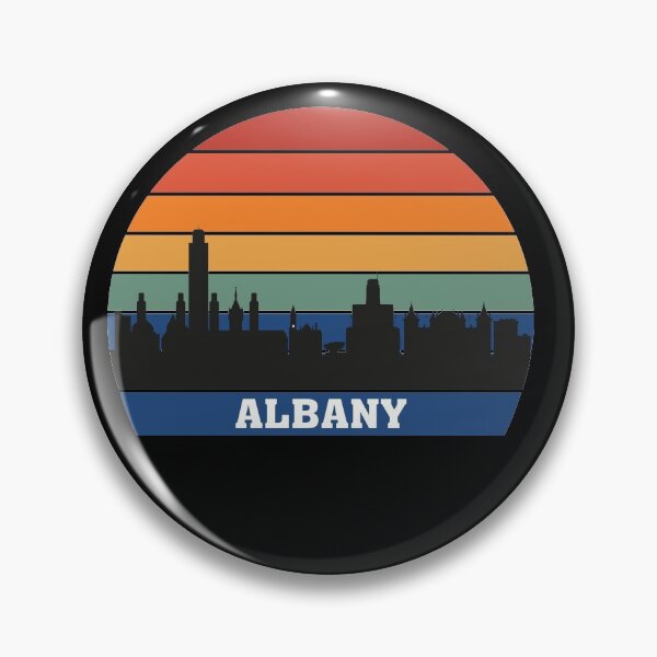Artikelvorschau, Albany Skyline Souvenir New York USA Silhouette entworfen und verkauft von TeeHome.