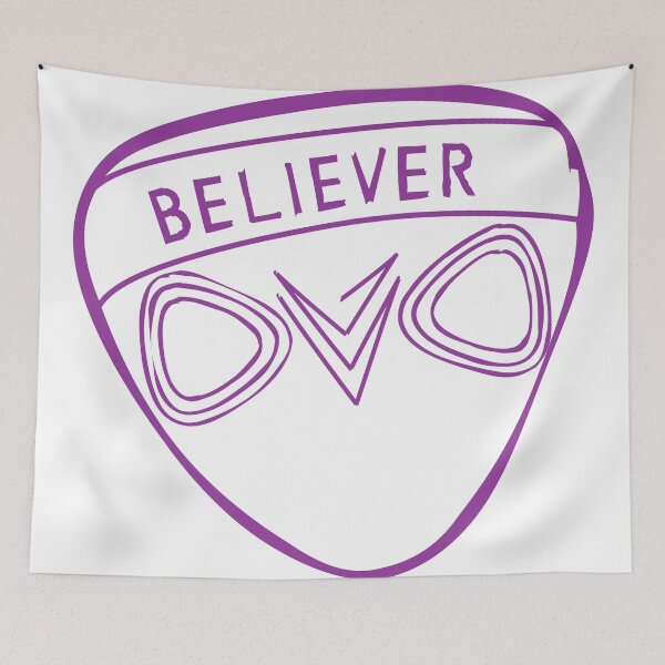 Item preview, Purple Alien Believer drawing designed and sold by superbleague.