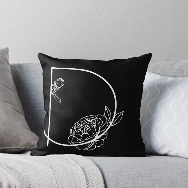 Item preview,  Letter D Amelie Style Floral Monogram Initials For Women And Girls designed and sold by Poshtart.