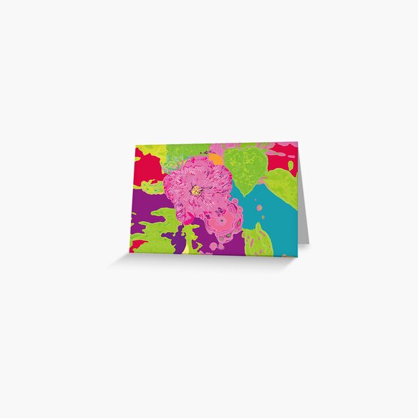Alcea Rosea Carte de vœux
