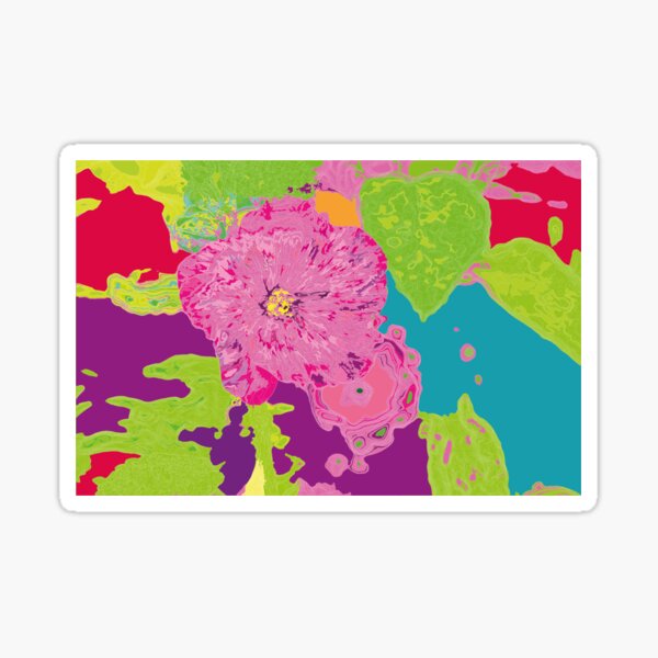 Alcea Rosea Sticker