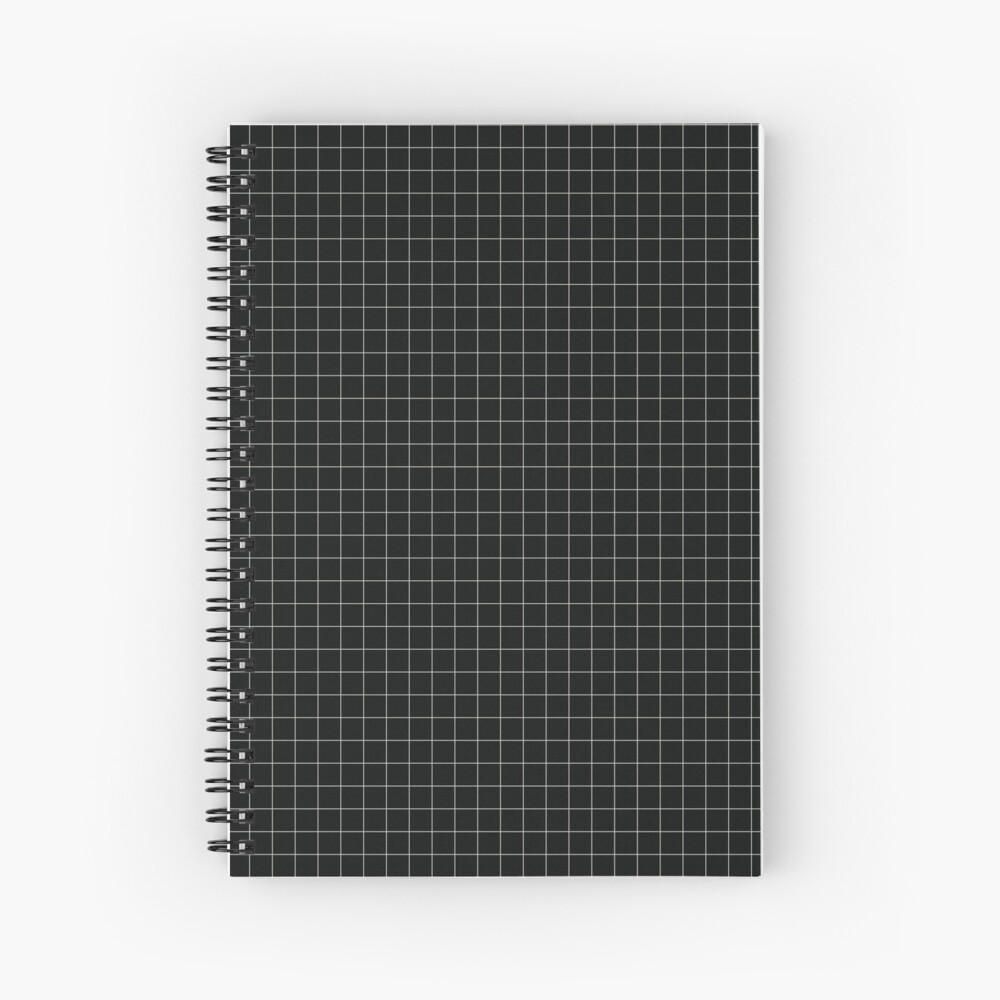 Aesthetic Grid - White Spiral Notebook for Sale by heathaze