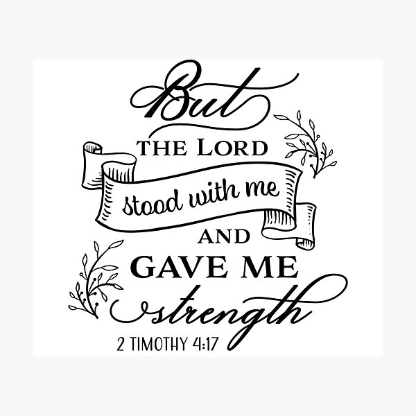 Gave Me Strength Wall Art Redbubble