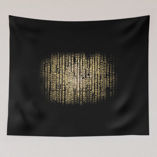 Item preview, Matrix Code Gold Security Cyber Geek designed and sold by Jolly-Yosei.