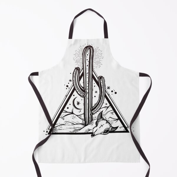 Item preview, Cactus with Cow Skull Desert Scene inside Sacred Geometry Pyramid designed and sold by Magnetic Pajama.