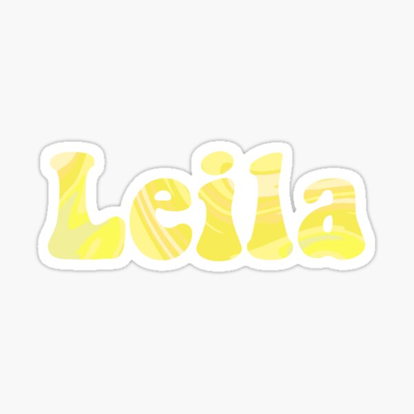 Leila Name Stickers Redbubble