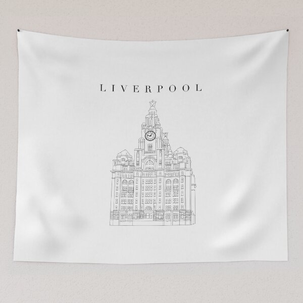 Item preview, Liver Building Liverpool - Outline designed and sold by chloedixonnn.