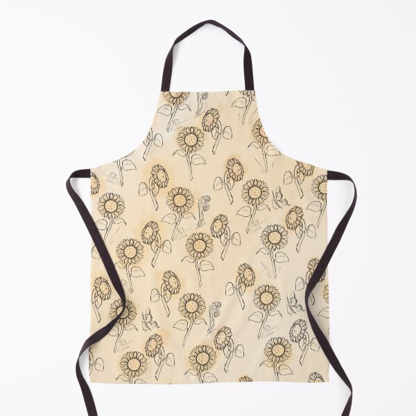 Item preview, Sketchy sunflower patch pattern designed and sold by RivendellsArt.