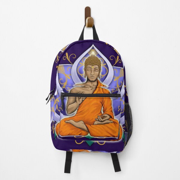 Item preview, Abhaya Mudra Buddha with Violet Lotus Flower designed and sold by MandalaSoul.