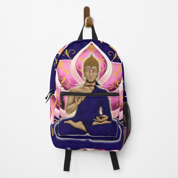 Item preview, Abhaya Mudra Buddha with Pink Lotus Flower designed and sold by MandalaSoul.