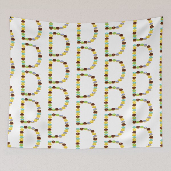 Item preview, COLORFUL DONUT ALPHABET CAPITAL LETTER D designed and sold by LiveAndGlow.