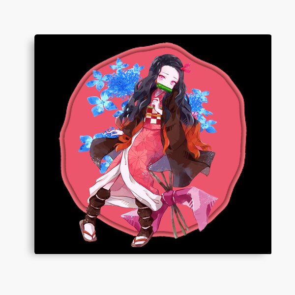 nezuko canvas painting