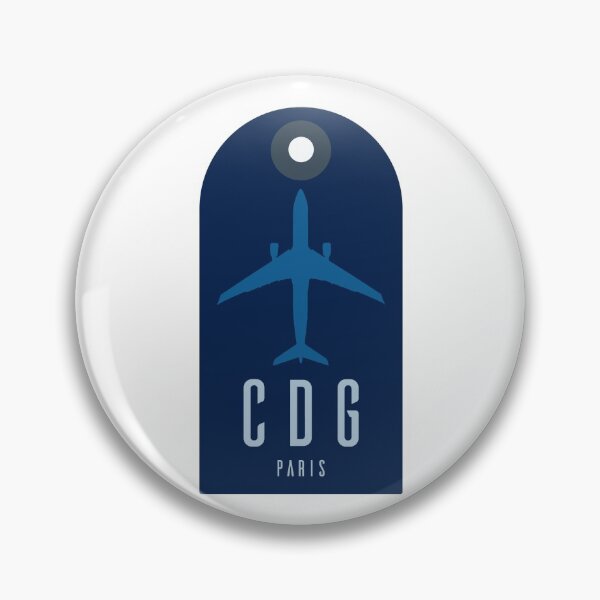 Artikelvorschau, Gepäckanhänger des Flughafens Paris Charles de Gaulle (CDG) entworfen und verkauft von JonesyDave.