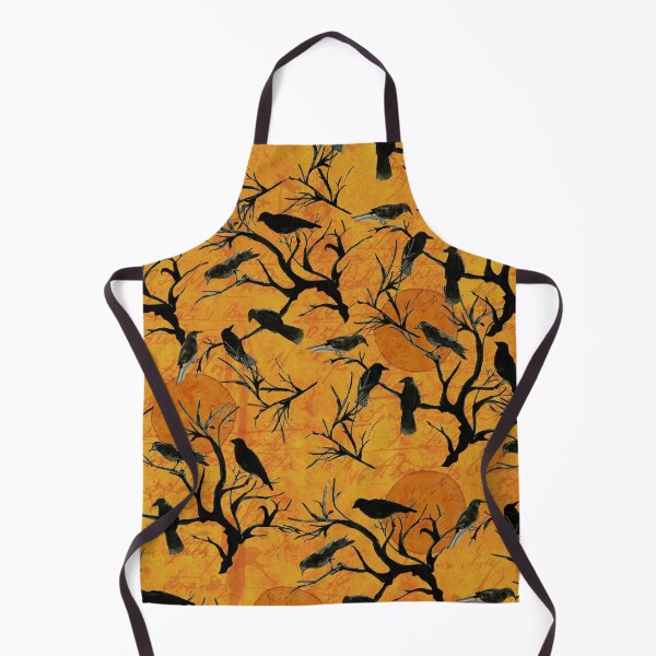 Item preview,  Something Wicked Halloween crows on orange   designed and sold by Sue Zipkin.