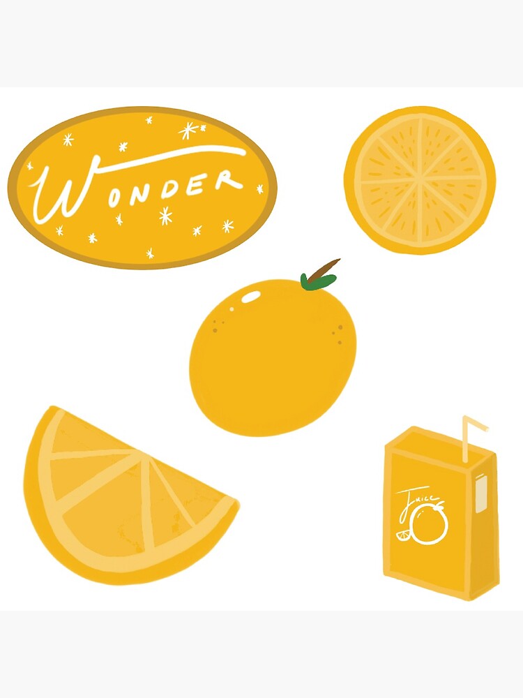 "Orange Aesthetic Pack" Poster by kiestak Redbubble