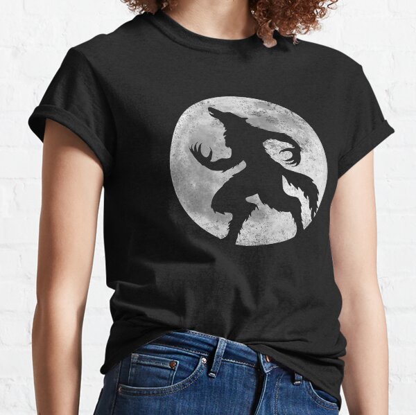 Werewolf Monster Full Moon Graphic Classic T-Shirt