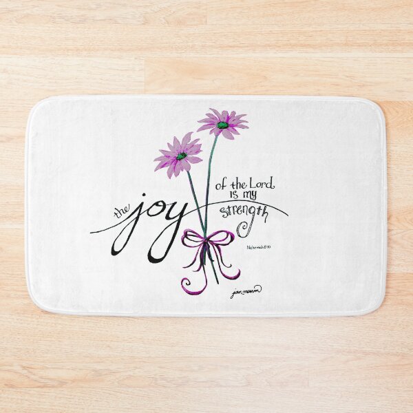 Item preview, The Joy of the Lord is my Strength (pink) designed and sold by Jan Marvin Art Studio.