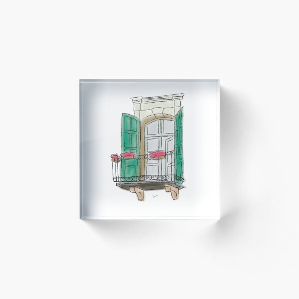 Beirut Windows #3 Acrylic Block