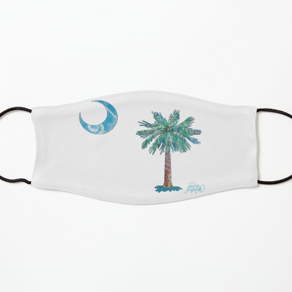 Palmetto Tree and Moon by Jan Marvin Kids Mask