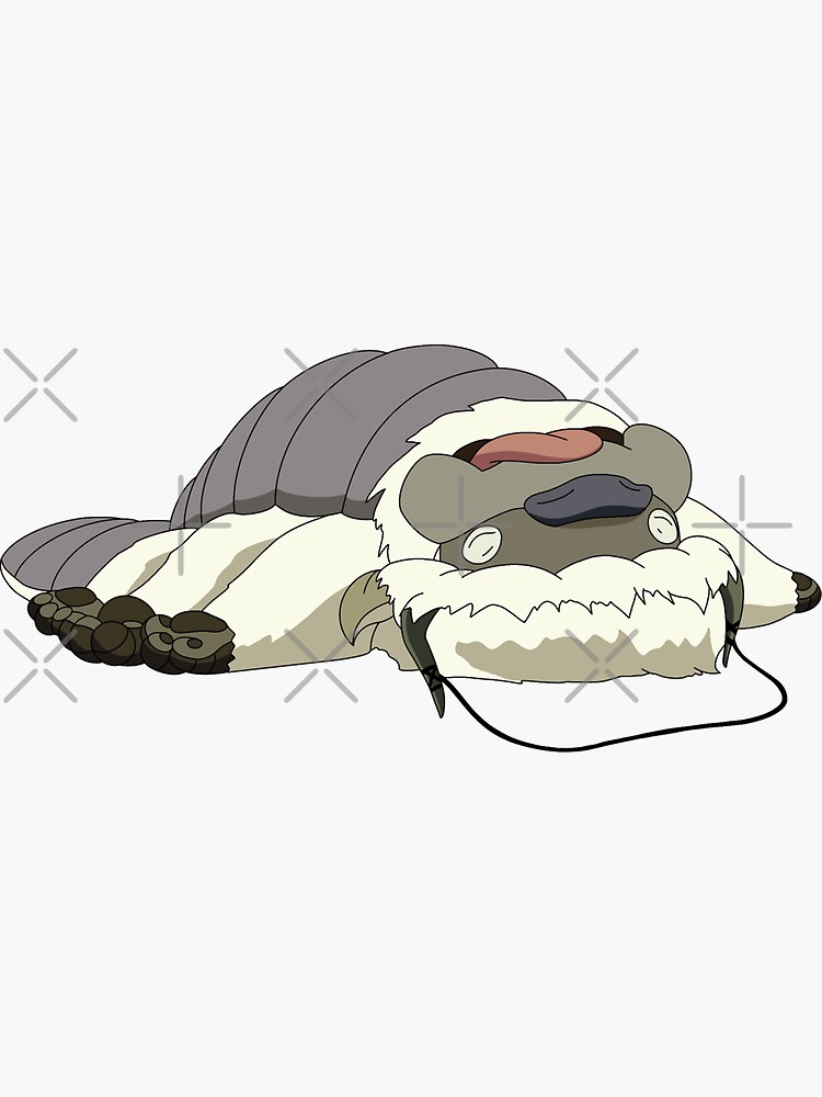 Thumbnail 3 of 3, Sticker, tired appa from avatar! designed and sold by gwynethc.