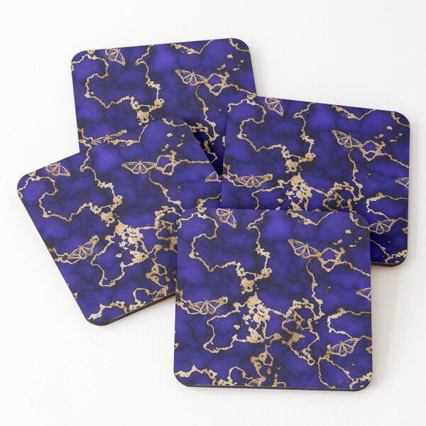Item preview, Marble Gold Butterfly Full Royal Blue designed and sold by llBBJll.