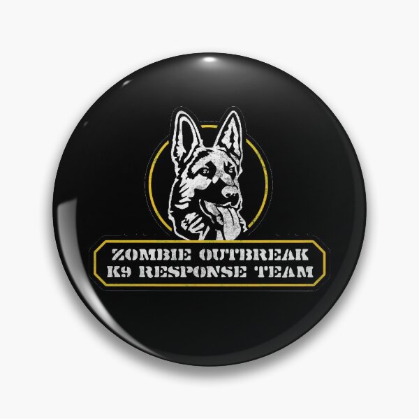 Item preview, Zombie Outbreak K9 Response Team German Shepherd Graphic designed and sold by SpookshowDesign.