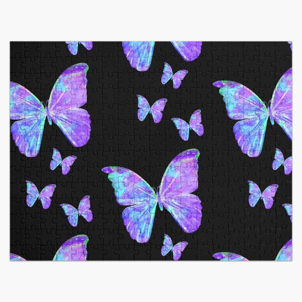 Purple Butterflies by Jan Marvin Jigsaw Puzzle