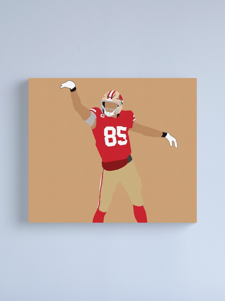 Kittle Jersey Red Canvas Print for Sale by reevevi