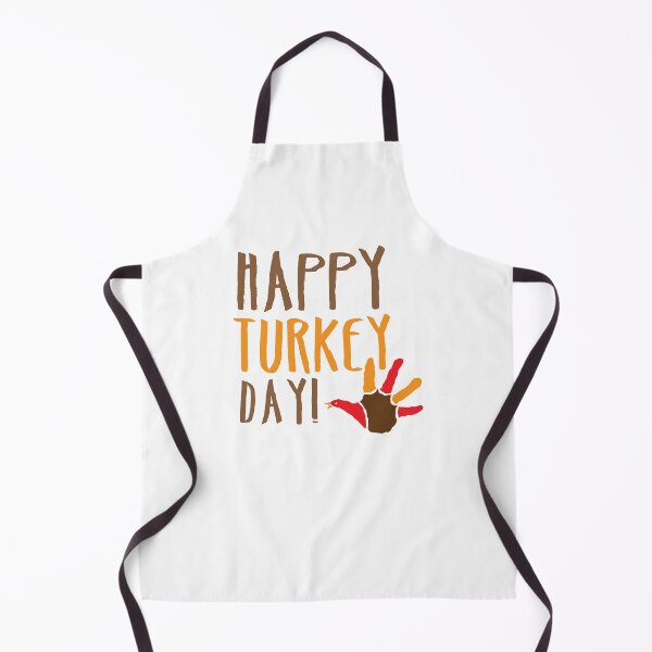 Item preview, HAPPY TURKEY DAY with turkey hand thanksgiving designed and sold by jazzydevil.