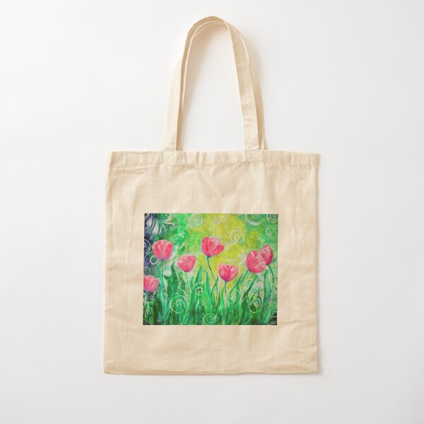 Dancing Tulips by Jan Marvin Cotton Tote Bag