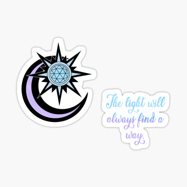 Twitches Sun And Moon Symbol Sticker By Oldisneydesigns Redbubble