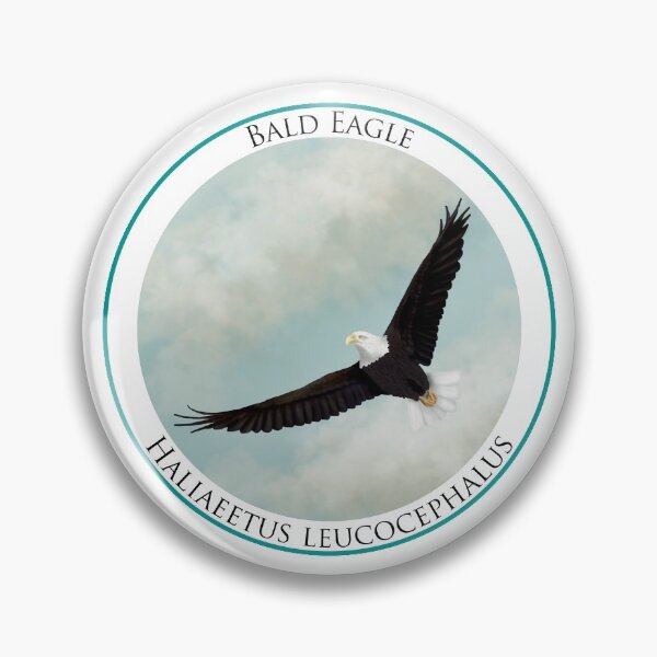 Item preview, Bald Eagle Badge designed and sold by Heather  Hinam.