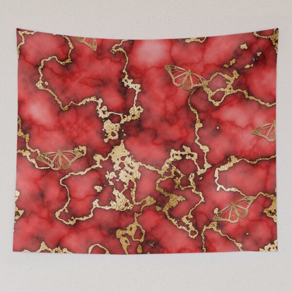 Item preview, Marble Gold Butterfly Red designed and sold by llBBJll.